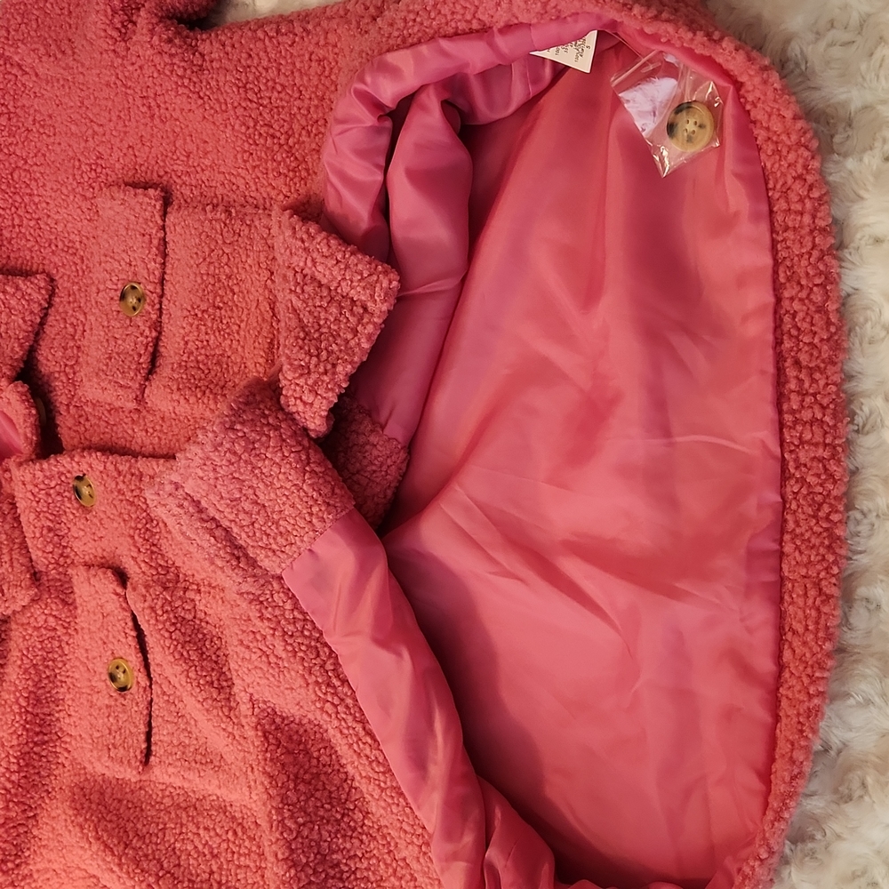 ENTRO Faux Sherpa Jacket Coat - Picture 12 of 15